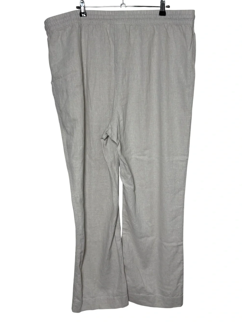 The Vermont Country Store Linen Blend Pants Men 2X Beige Pull On Resort Casual